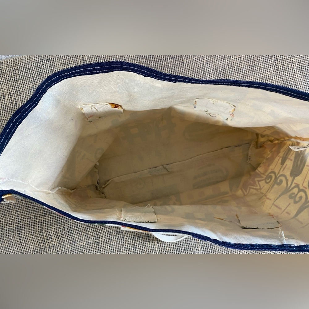 Tote Bag Spring Canvas Colorful Patterned Floral/… - image 5